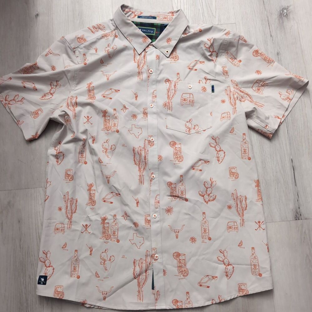 William Murray Golf Tito’s Limited Edition Texas Icon Golf Shirt Mens XL Multi C